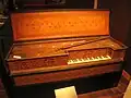 Andreas Ruckers 1628Virginal (muselaar)Bruxelles, Musée des Instruments de Musique