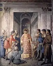 Saint Laurent distribue l'aumône, Fra Angelico (III).