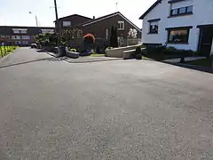 Vue à partir du fond de l'impasse.