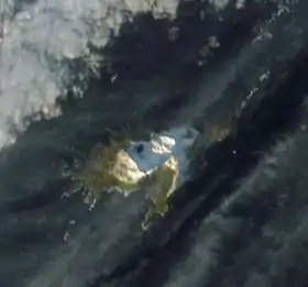 Photo satellite de l'île Annenkov