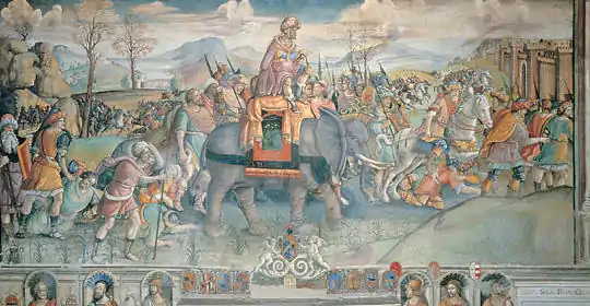 Jacopo Ripanda, Hannibal franchissant les Alpes (vers 1510).