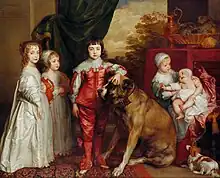 Les Cinq Enfants de Charles Ier (1637), par Antoine van Dyck.