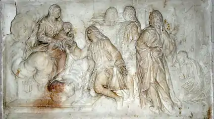 Guérison de Bonacorsius, cathédrale Saint-Sauveur d'Aix-en-Provence.