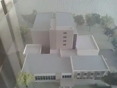 Maquette de l'édifice.