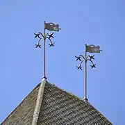 Girouettes du château d'Ardelay.