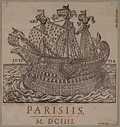 Armes de la ville de Paris en 1604.