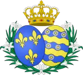 Blason de Marie-Marguerite de Bourbon, Reine de France (prétention légitimiste)