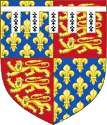 Blason en tant que duc de Hereford.