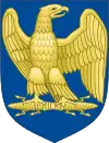 Nouvelle armes (impériales) des Bonaparte : d'azur, à l'aigle impériale d'or, la tête contournée, au vol abaissé, empiétant un foudre du même.