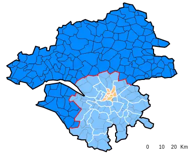 Arrondissement de Nantes dont dépend la commune de Remouillé.