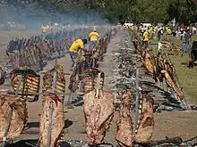 Asado en Patagonie.
