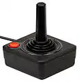 Manette de type Joystick utilisée sur la console de salon Atari 2600.
