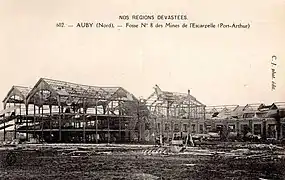 La fosse après la Première Guerre mondiale.