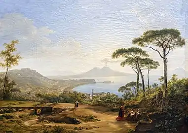 Naples, vue du Pausilippe (1842), musée des Augustins de Toulouse.