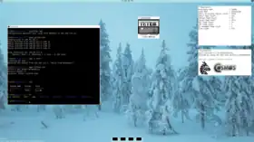 Capture d'écran d'un système réalisé avec COSMOS