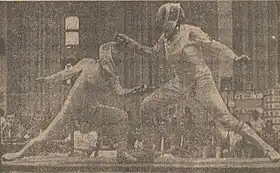 Aurora Dan (à gauche) face à Anna Dimitrenko (à droite) en 1981.