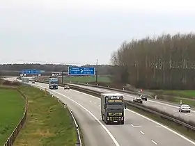 La E26 au niveau de Schwerin en Allemagne