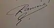 Signature de Pierre Rameil