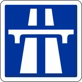 Panneau autoroute en France