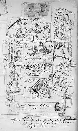 « Macédoine » de croquis, fo 4 vo.