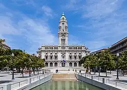 Hôtel de ville de Porto, Portugal.