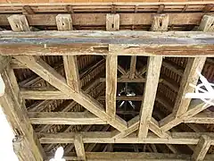 La charpente du toit.