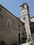 L'église paroissiale et son clocher.