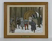 La messe au camp R. (1917), conservé à La Contemporaine (Nanterre)