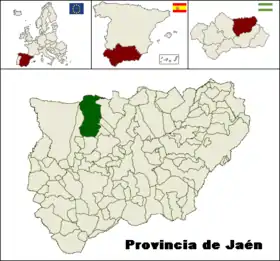 Localisation de Baños de la Encina