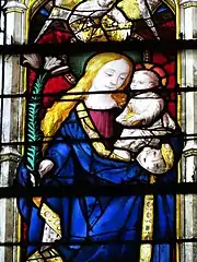 Vierge à l'Enfant, détail de la baie 44.