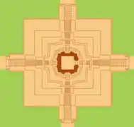 Plan du temple.