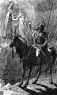 Nanna et Baldr en Helheim avec Hermód