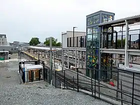 Chantier de la station Ball Square.