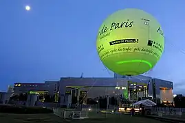 Ballon Air de Paris (2008-2013), le jour de son inauguration.