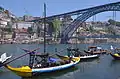 Barcos rabelos à Vila Nova de Gaia.