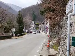 La RN 102 à Barnas.