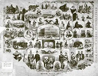 Affiche détaillant les offres du musée.