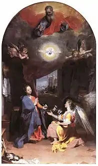 Federico Barocci, L'Annonciation (1592), chapelle de la Basilique Sainte-Marie-des-Anges d'Assise.