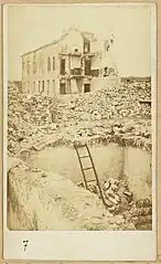 Baricade prissienne au pont de Garche.