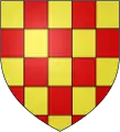 Armes des d'Eschelles (Maine, Anjou) : échiqueté d'or et de gueules.