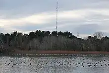 Bassin du Réaltor et antenne TDF