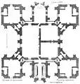 Plan de l'ancien château de la Muette.