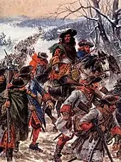 Tableau représentant la traversée des Vosges par le vicomte de Turenne en hiver
