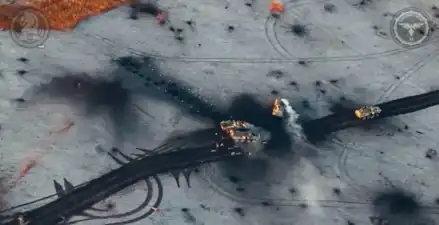 Blindés détruits et victimes russes le 19 octobre 2023.