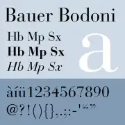 Bauer Bodoni
