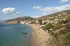 Vue sur la Plage de Toló.