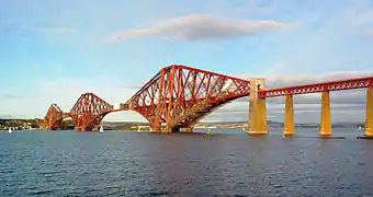 Le pont du Forth, sur la ligne Édimbourg - Dundee de la NBR.