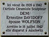Plaque au no 272.