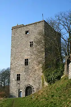 Les murs sud et est de la tour Salamandre.