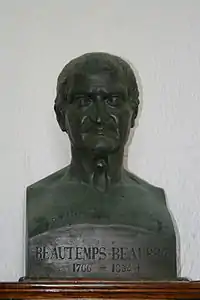 Buste dans le phare de Goulphar à Belle-Ile.